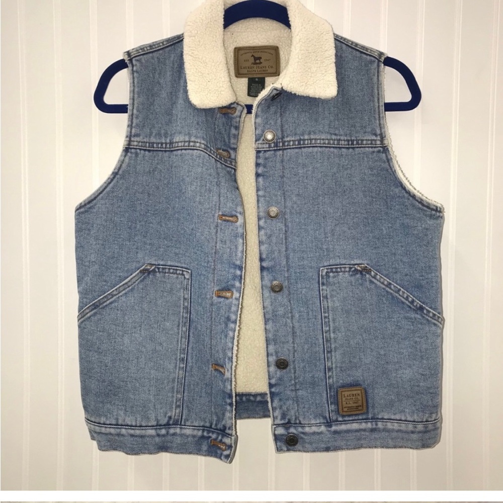 Lauren Ralph Lauren Vintage Sherpa Denim Vest